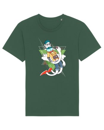 Hipster Cartoon Bottle Green