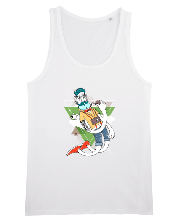 Hipster Cartoon White