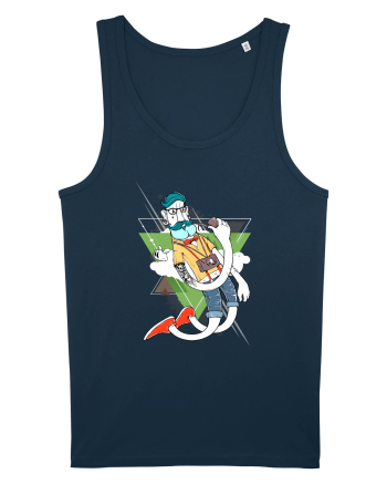 Hipster Cartoon Navy