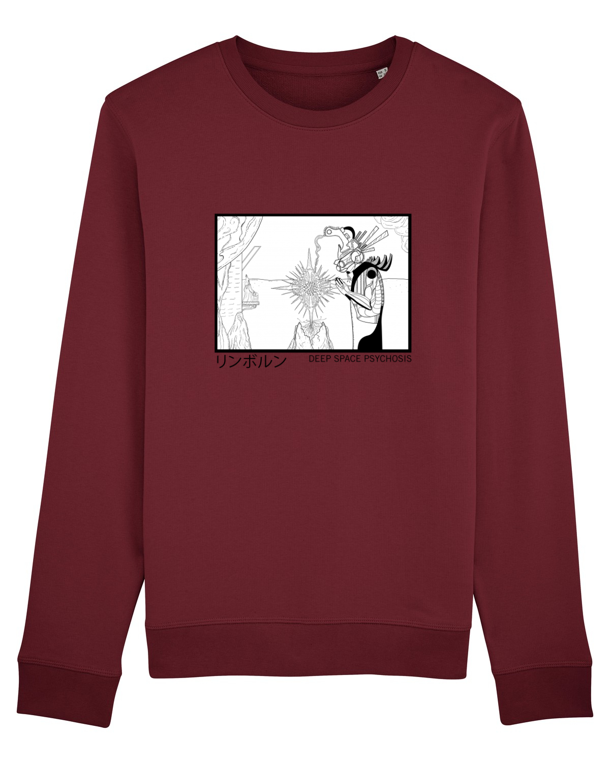 Bluză mânecă lungă Unisex Rise Burgundy