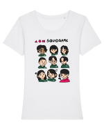 Players Squid Game Tricou mânecă scurtă guler larg fitted Damă Expresser