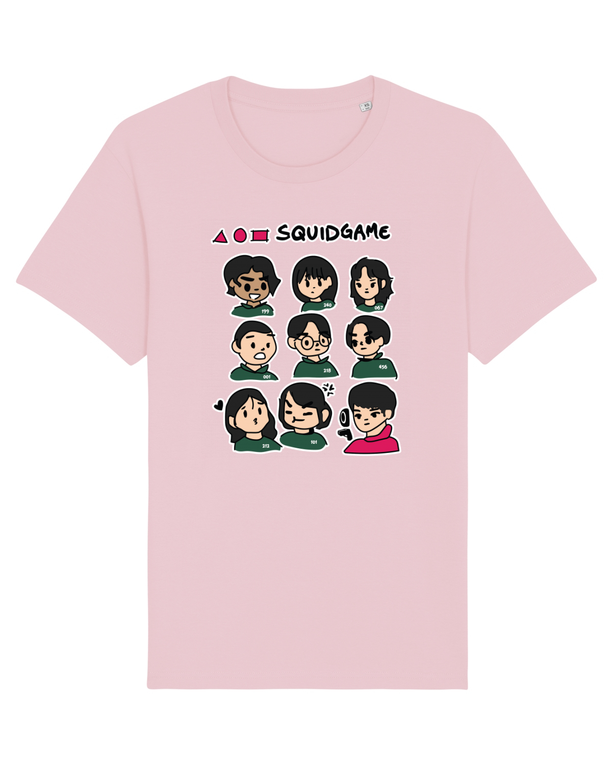 Tricou mânecă scurtă Unisex Rocker Cotton Pink