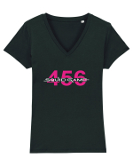 Player 456 Squid Game Tricou mânecă scurtă guler V Damă Evoker