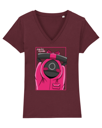 Pink Guardian Squid Game Burgundy