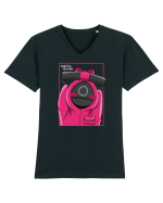Pink Guardian Squid Game Tricou mânecă scurtă guler V Bărbat Presenter
