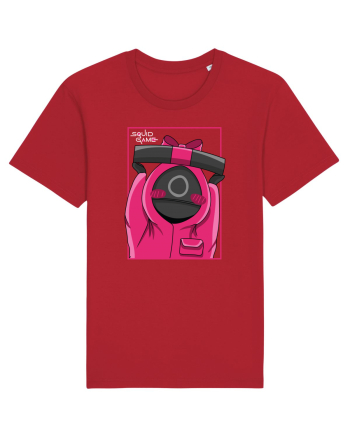 Pink Guardian Squid Game Red