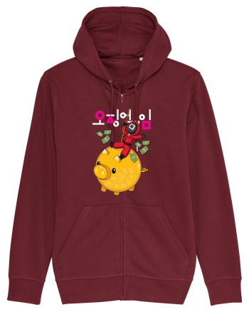 Money Pig Squid Game Burgundy