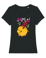 Money Pig Squid Game Tricou mânecă scurtă guler larg fitted Damă Expresser
