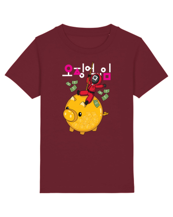 Money Pig Squid Game Burgundy