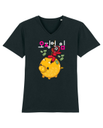 Money Pig Squid Game Tricou mânecă scurtă guler V Bărbat Presenter