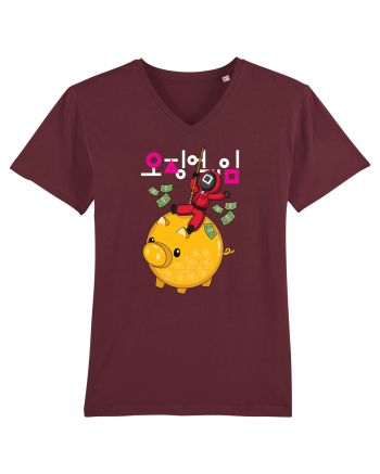 Money Pig Squid Game Burgundy