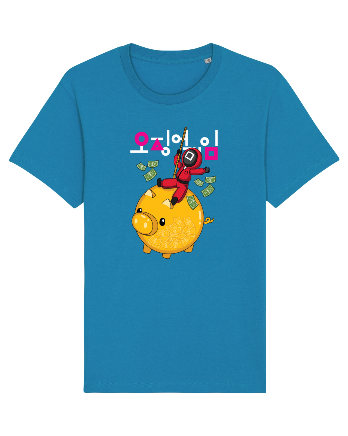 Tricou mânecă scurtă Unisex Rocker Azur