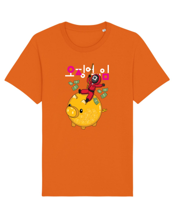 Money Pig Squid Game Bright Orange
