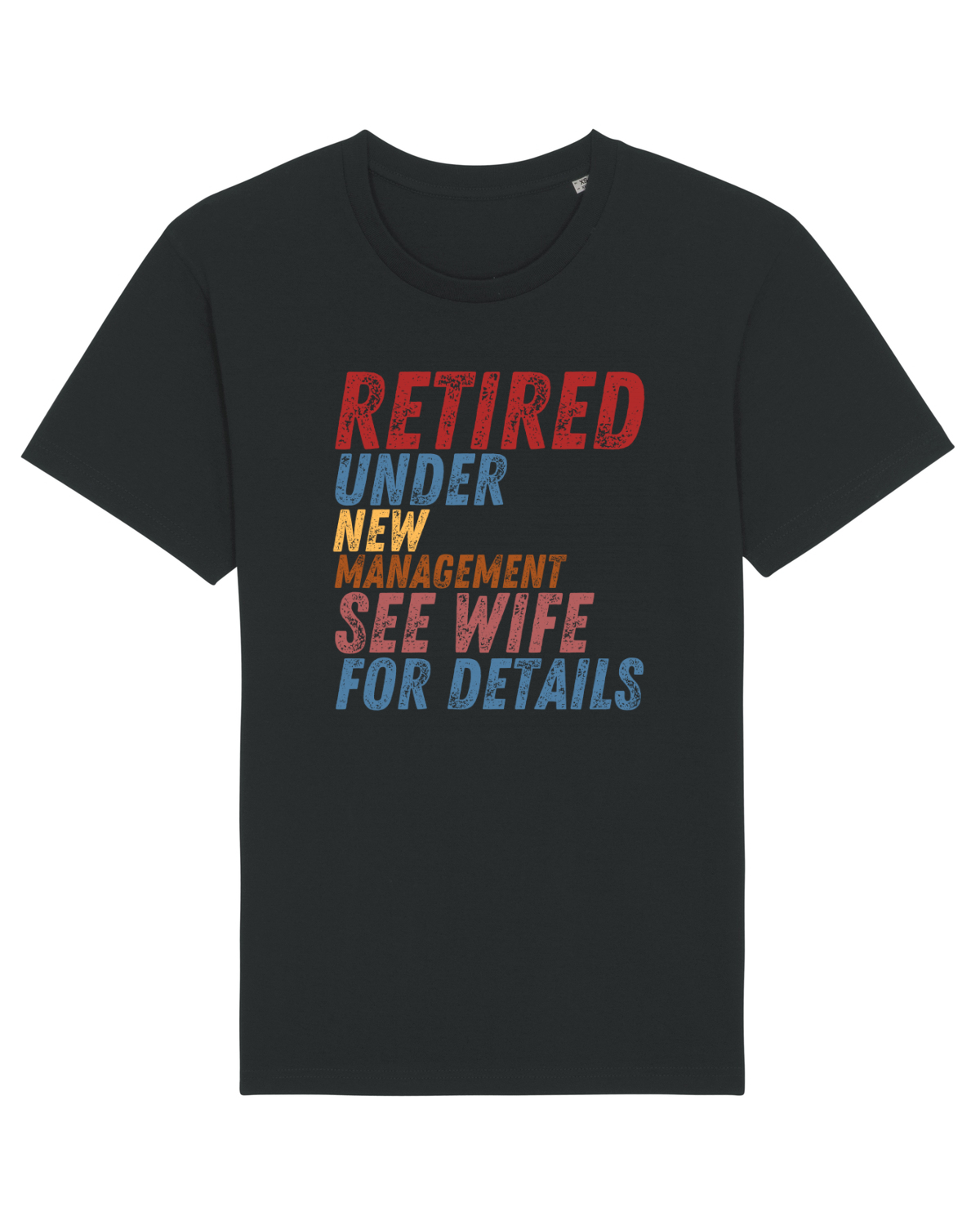 Tricou mânecă scurtă Unisex Rocker Black
