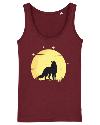 Vulpe la Luna Galben Burgundy