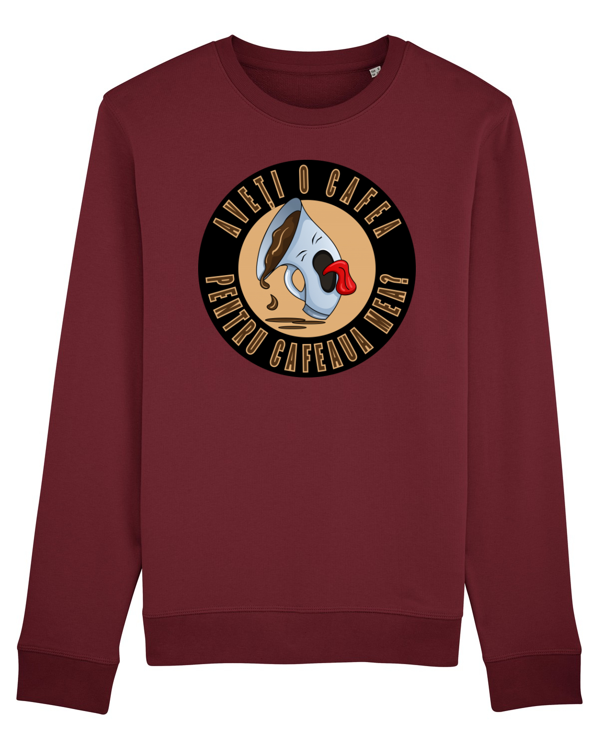 Bluză mânecă lungă Unisex Rise Burgundy