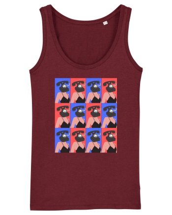 Femeie Abstract  Burgundy