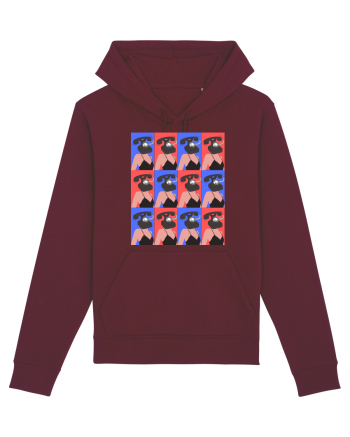Femeie Abstract  Burgundy
