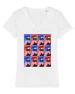 Femeie Abstract  Tricou mânecă scurtă guler V Damă Evoker