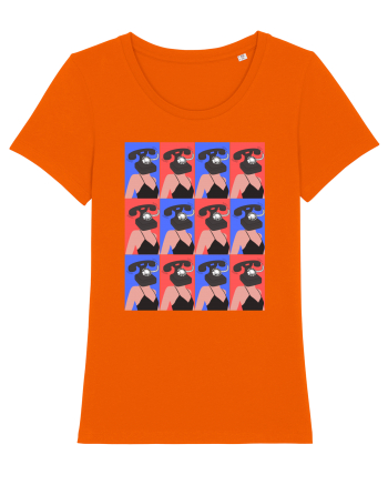 Femeie Abstract  Bright Orange
