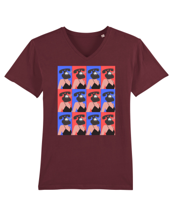 Femeie Abstract  Burgundy