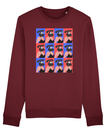Femeie Abstract  Burgundy