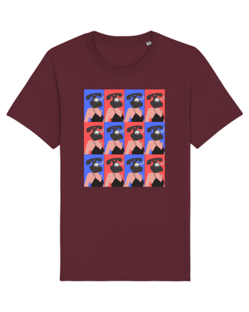 Femeie Abstract  Burgundy