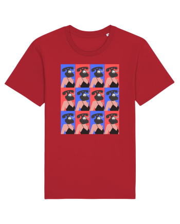 Femeie Abstract  Red