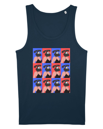 Femeie Abstract  Navy