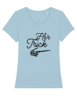 Her Trick Halloween Tricou mânecă scurtă guler larg fitted Damă Expresser