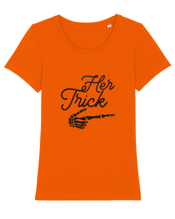Her Trick Halloween Bright Orange