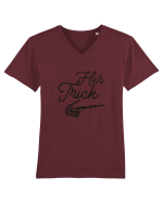 Her Trick Halloween Tricou mânecă scurtă guler V Bărbat Presenter