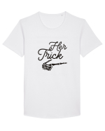 Her Trick Halloween Tricou mânecă scurtă guler larg Bărbat Skater