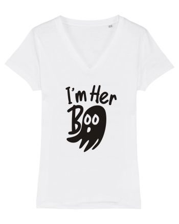 Her Boo Halloween White