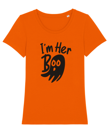 Her Boo Halloween Bright Orange