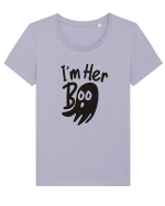 Her Boo Halloween Tricou mânecă scurtă guler larg fitted Damă Expresser