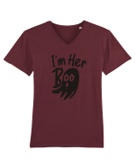Her Boo Halloween Tricou mânecă scurtă guler V Bărbat Presenter