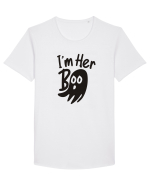 Her Boo Halloween Tricou mânecă scurtă guler larg Bărbat Skater