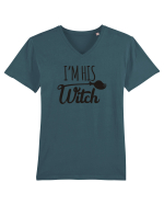 I'm His Witch Halloween Tricou mânecă scurtă guler V Bărbat Presenter