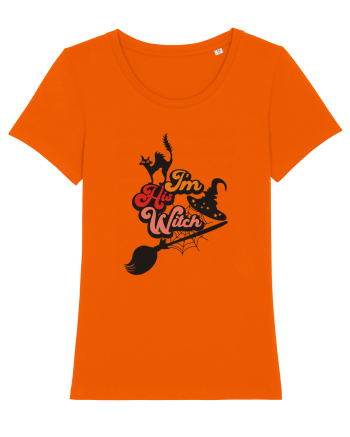 I'm His Witch Halloween Bright Orange