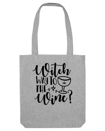 Witch way to the wine Halloween Heather Grey