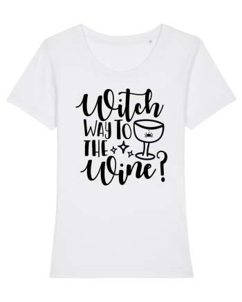 Witch way to the wine Halloween White