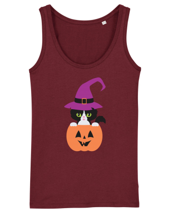 Pisica Neagra Halloween 1 Burgundy