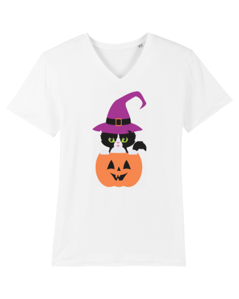 Pisica Neagra Halloween 1 White