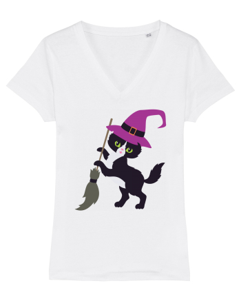 Pisica Neagra Halloween 4 White