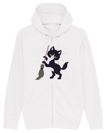 Pisica Neagra Halloween 6 White