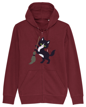 Pisica Neagra Halloween 6 Burgundy