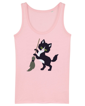 Pisica Neagra Halloween 6 Cotton Pink