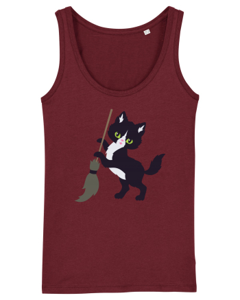 Pisica Neagra Halloween 6 Burgundy