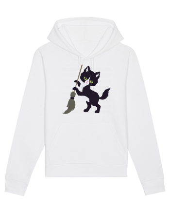 Pisica Neagra Halloween 6 White
